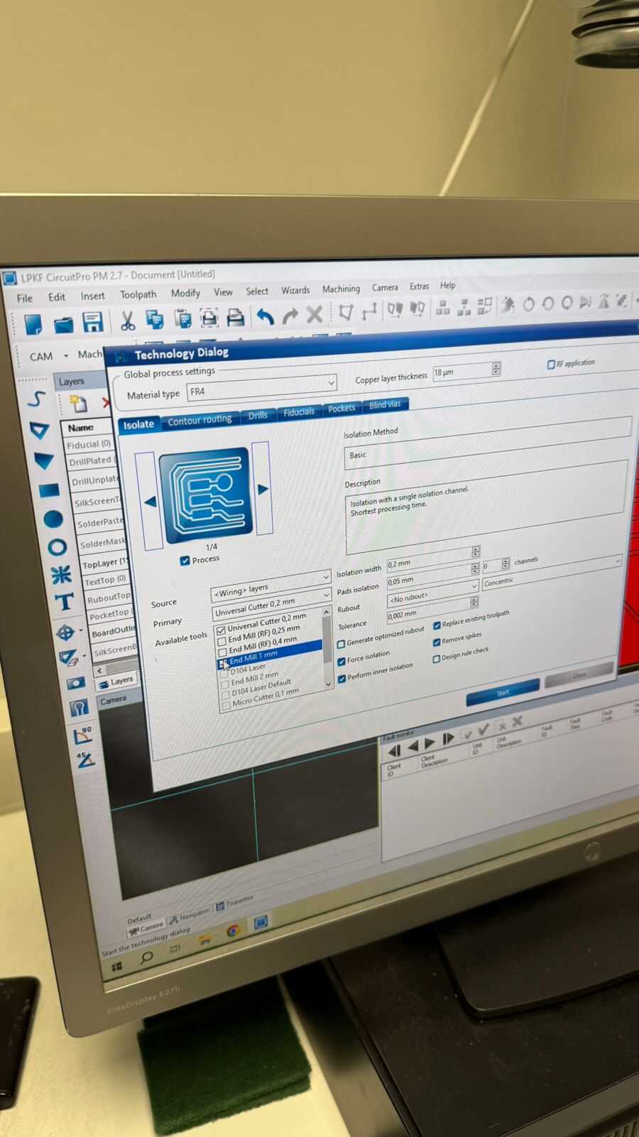Isolation process choosing