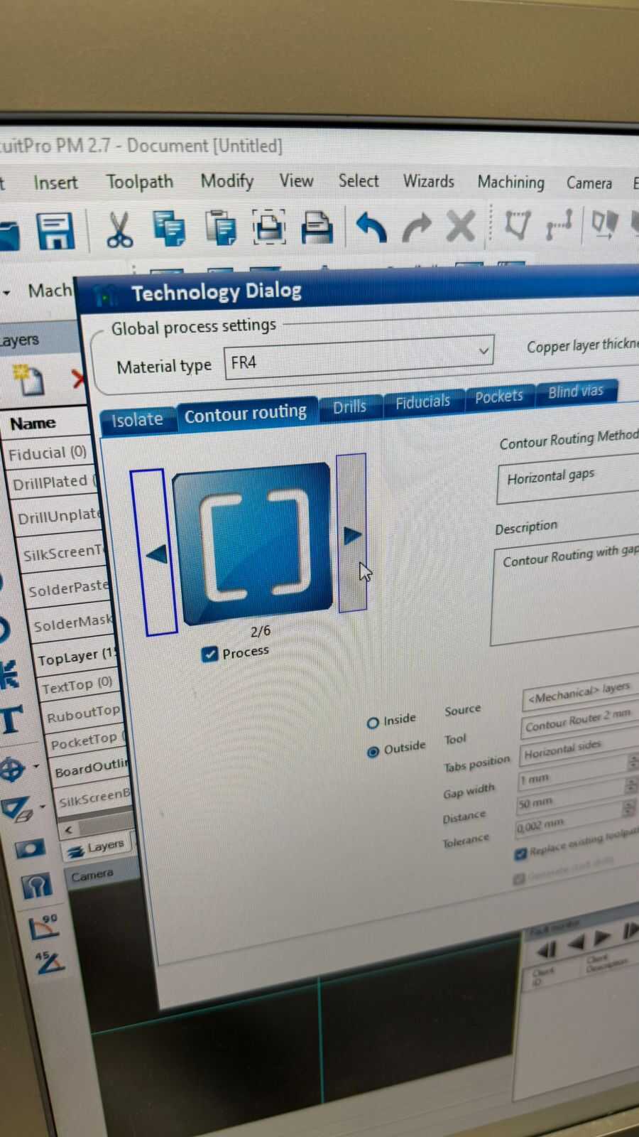 Contour routing choosing